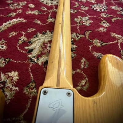 1977 Fender Precision Bass with Maple Fretboard - Natural Finish image 8