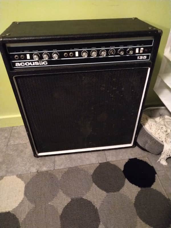 Acoustic Control Corporation  Model 135 2x12 Combo,  Made in USA 1972-1976 - Black image 1