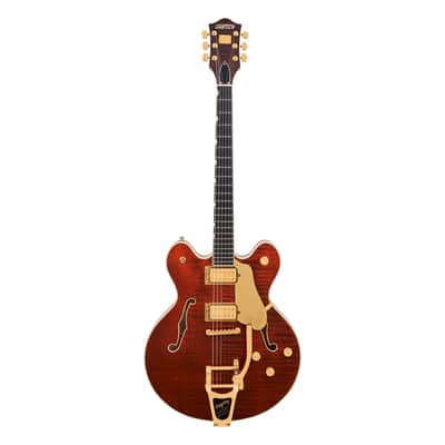 Used Gretsch Broadkaster LX Figured CB w/ String-Thru Bigsby - Bourbon Stain image 2