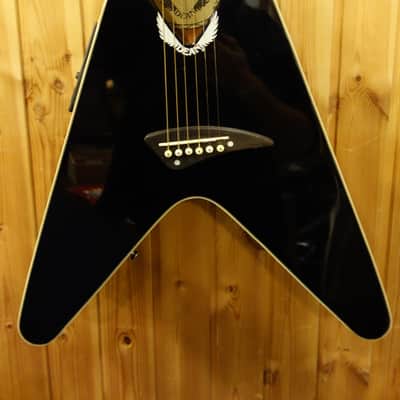 Dean VCO CBK Flying V acoustic guitar black image 3