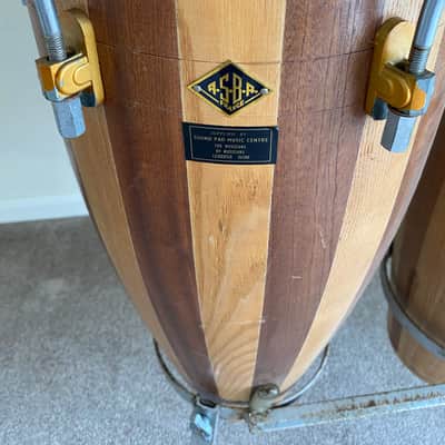 ASBA Tall bongo drums 1980’s - Wood image 2