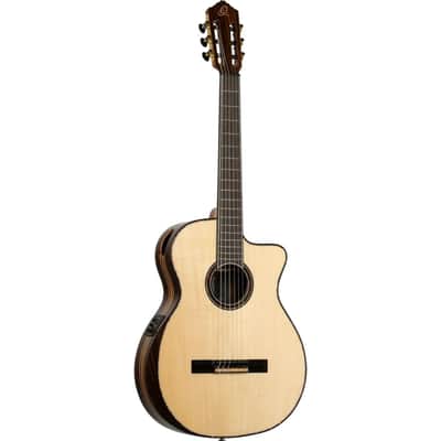 Ortega GRANDSUITE-CE Solid Spruce Top Okoume Slim Neck Nylon 6-String Acoustic-Electric Guitar w/Gig Bag image 3