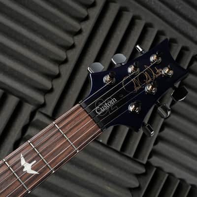 PRS S2 Custom 24 with Pattern Thin Neck Profile 2024 - Faded Gray Black Blue Burst image 7