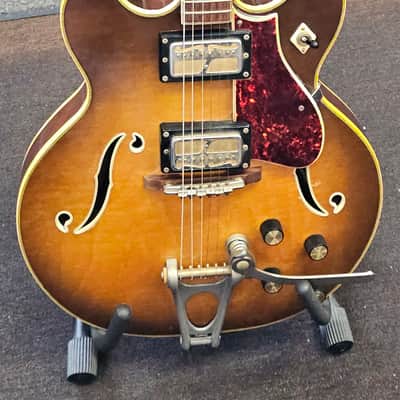 Harmony H-71 Semi Hollow Body Electric Guitar with Original Case image 6