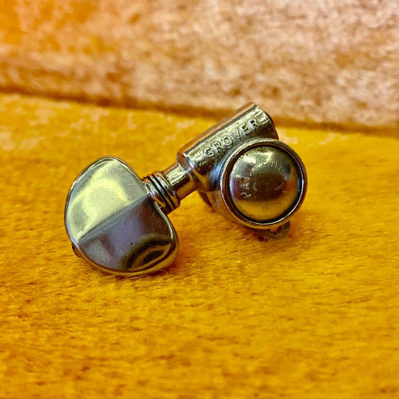 1960 Grover PAF Pat pend TREBLE guitar tuner Chrome