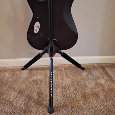 Schecter C-1 Platinum 2024 - Satin Black with GS-100+ Guitar Stand image 2