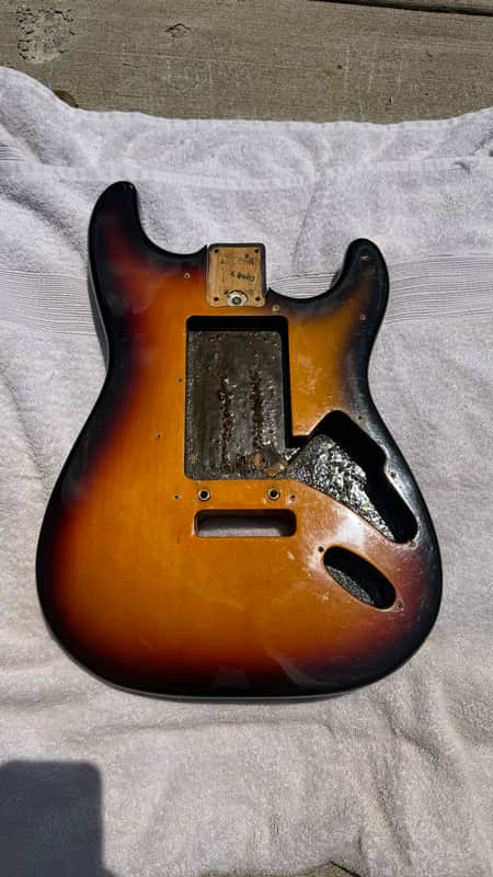 1994 Fender American Stratocaster Body 60’s Sunburst image 1