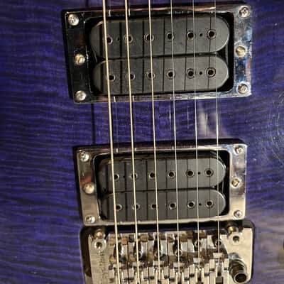 B.C. Rich NJ Warlock 1990s - Blue with upgrades image 6