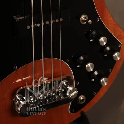 1977 Guild B 302-F FRETLESS Bass Natural Mahogany image 5