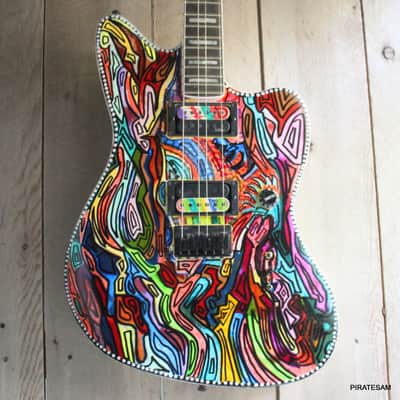 Fender Jim Root Signature Jazzmaster  Custom art guitar one off image 2