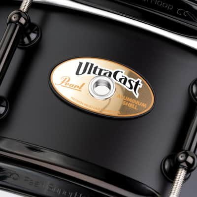 Pearl UltraCast 14"x5" 5/3/5mm Cast Aluminum Snare Drum (UCA1450/B) image 5