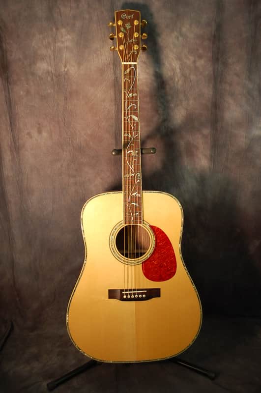 【定価16万円】Cort EARTH1200 アコギ ツリーオブライフ Cort earth 1200 tree of life acoustic guitar with hardshell case