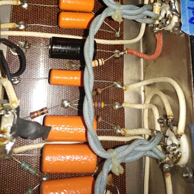 Holland 4x10 Boutique Amp Gibb Droll 50 watt with reverb 1996 Blonde Tolex image 19