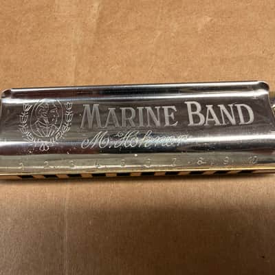 Hohner Marine Band 1896 Harmonica Key of A Made in Germany w/ Original Case image 4