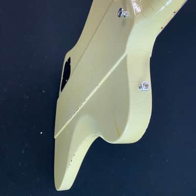 Video! Goofed 2021 Gibson Custom Shop Murphy Lab '64 Johnny Winter Signature Firebird V Polaris White Aged image 24