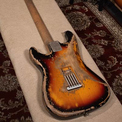 Xotic XSC-1 3 Tone Burst Electric Guitar - Super Heavy Aging - NAMM 2026 image 9