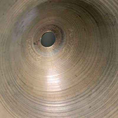 Vintage 60's Zildjian 14" Hi-Hat Top Cymbal 750g (AM) (Bag 6) image 4