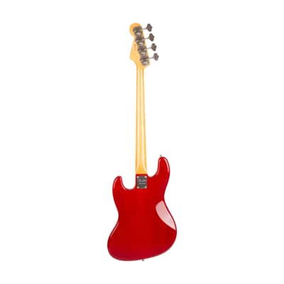 2019 Fender Ltd Ed Rarities Flame Ash Top Jazz Bass Guitar, Plasma Red Burst, US1907XXXX image 3