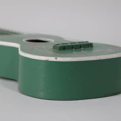 Vintage Harmony Soprano Ukulele Green Finish Island Stencil image 3