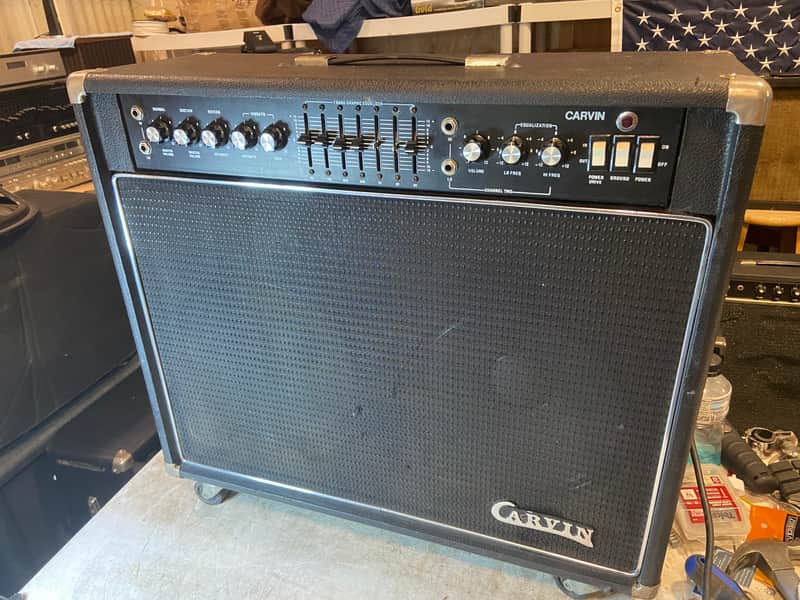 Carvin ST2500 1976 Solid State 125w 2x12" Combo with Reverb/Tremolo Black image 1