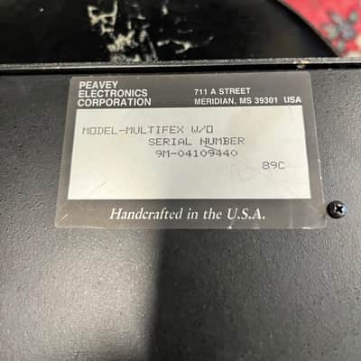 Peavey Multiplex Programmable Four Channel MIDI Effects image 9