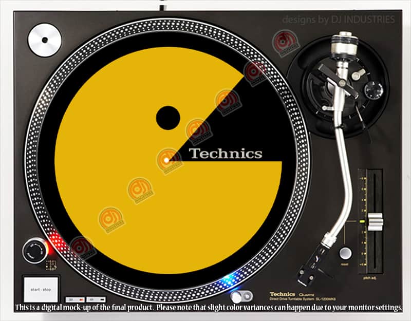 DJ Industries - Technics Pacman - DJ slipmat for vinyl LP record player turntable image 1