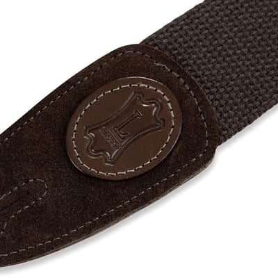 Levy's Leathers Signature Series Cotton XL Guitar Strap - Brown (MSSC8-XL-BRN) image 2