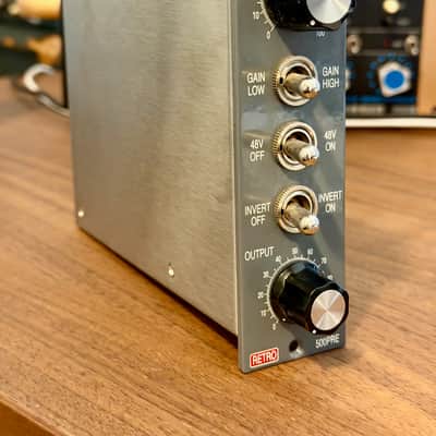 Retro Instruments 500PRE 500 Series Tube Mic Preamp Module 2019 - Gray image 5