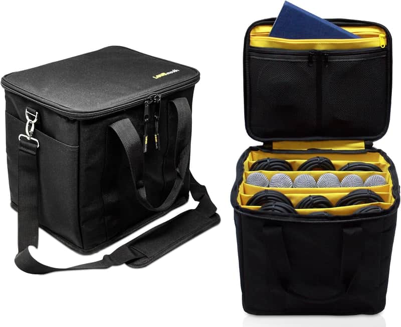 Cable File Bag | Cord & Accessory Musician Organization | Travel DJ Gig Bag for Professional DJ Gear, Musical Instrument and Accessories | 12" x 10" x 11” image 1