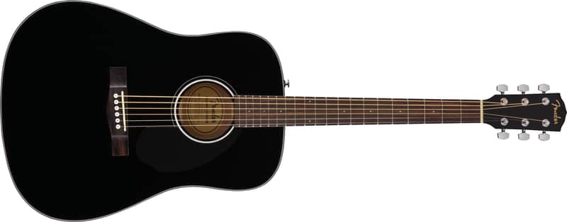 Fender CD-60S Dreadnought Walnut FB Black image 1