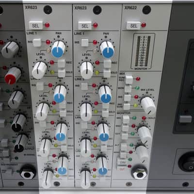 Solid State Logic X-Rack Modules - 2x XR623 4-Input + XR622 Master Output - SSL XLogic X-Desk Series Summing Line Mixer image 1