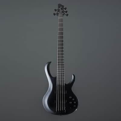 Ibanez Iron Label BTB625EX-BKF Black Flat - 5-String Electric Bass image 2