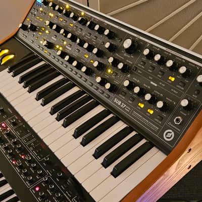 Moog Sub 37 2012 - Black with Wood Sides image 2