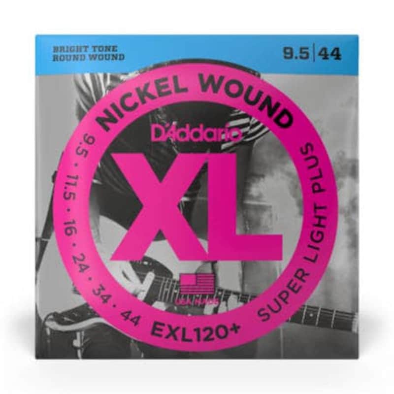 D'Addario EXL120+ Nickel Wound Electric Guitar Strings, Super Light Plus, 9.5-44 image 1