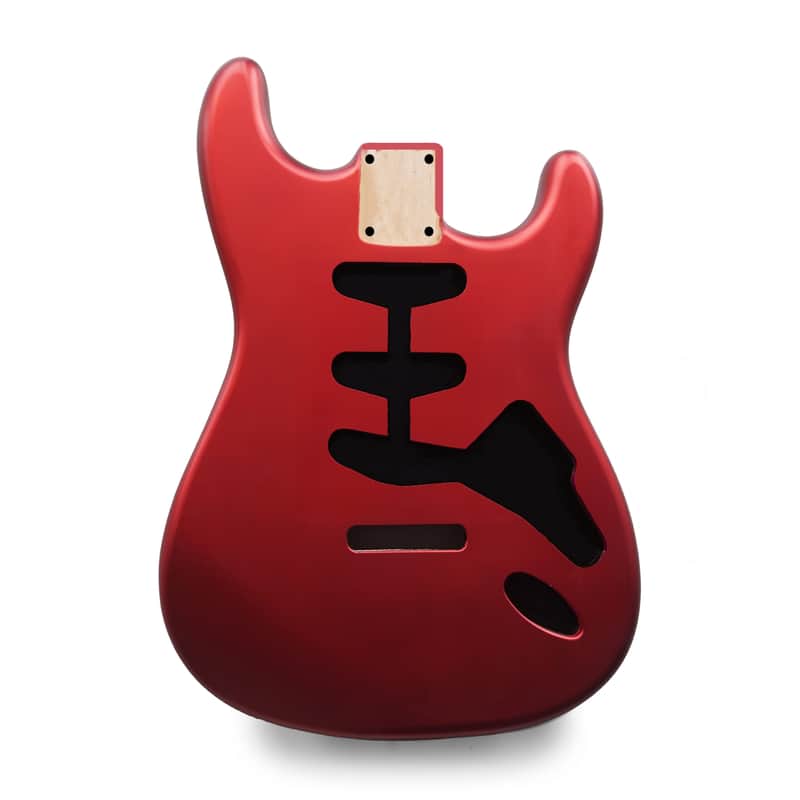 Stratocaster Guitar Body SSS - Metallic Red - 2 Piece American Alder image 1