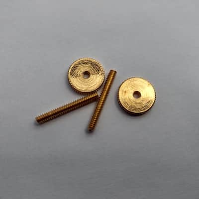 Gibson soft brass 50 thumbwheels and posts for vintage ABR-1 bridge Les Paul Royal Mount 2026 gold image 1