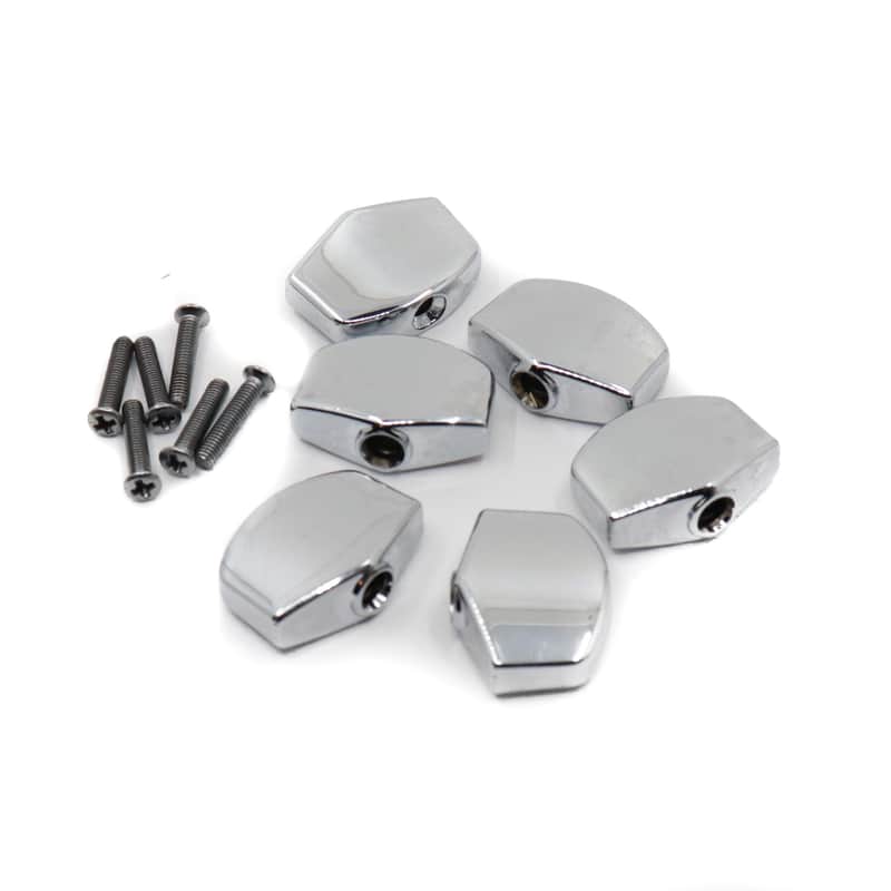 MannMade USA Tuner Buttons, Large - Chrome - Fits PRS SE Tuners image 1