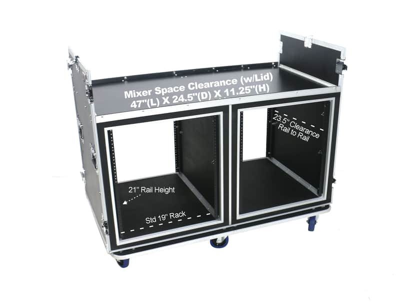 Dosp Rack DUAL BAY RACK OSP ATA-FOH-2SL 2020-2025 - Black / Silver | Reverb