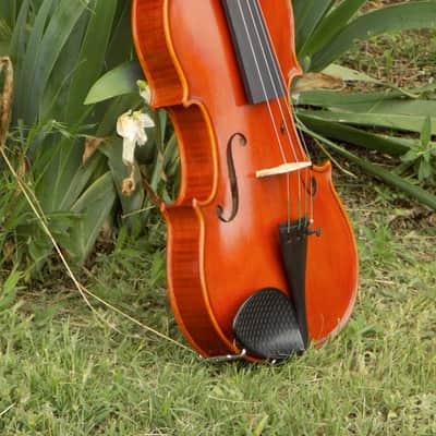 Crow Creek Fiddles Handmade Professional Violin, Red-Brown, With Beautifully Flamed Maple! image 4