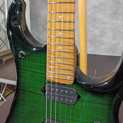 Ernie Ball Music Man John Petrucci Signature JP15-6 2026 - Green Tiger Eye Flame 6.9 pounds image 10