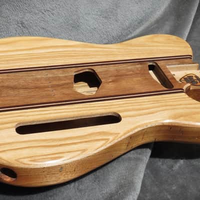 Babik Custom Telecaster Style body, Long board style, Ash on wormy butternut Light weight, Handmade 2026 image 14