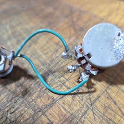 Vintage RARE 1966 Solid Shaft Potentiometer Wiring Harness Fender Telecaster Precision Jazz bass Jazzmaster Jaguar Luthier Guitar Parts #6 image 2