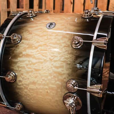 DW Collector's Candy Black Burst Over Quilted Maple Drum Set - SO#1134317 image 9