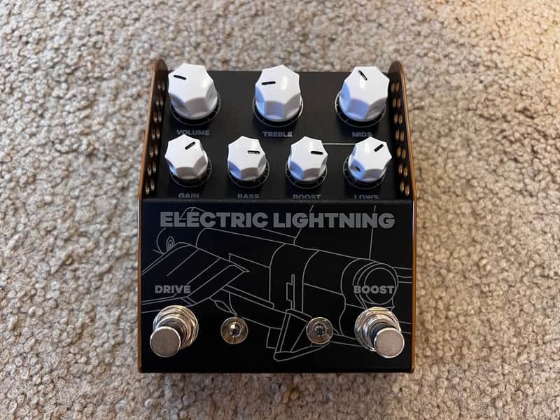 ThorpyFX Electric Lightning Chris Buck Signature Overdrive 2024 - Present - Black / Brown image 1