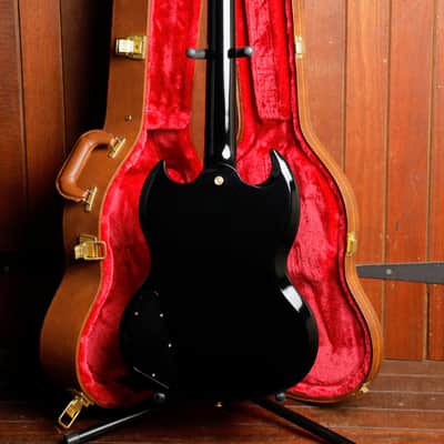 Gibson SG Standard '61 Maestro Limited Edition Ebony w/Gold Hardware image 14