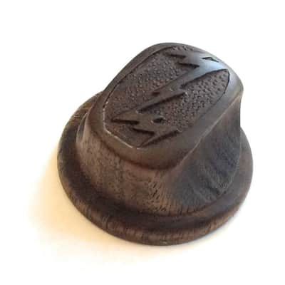 Zenith Motor Drive Tuning Pinch Solid Wood Reproduction Radio Knob - New - Zenith Motor Drive Tuning Pinch Solid Wood Reproduction Radio Knob image 1