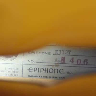 RARE 1958 Epiphone Gibson-Made Zephyr Regent Thinline E312T Electric - 2 New York Pickups, Cutaway image 24