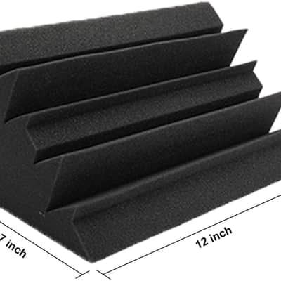 12 Pack Acoustic Foam Bass Trap Studio Foam, SoundProof Padding Panels Noise Dampening Wall Corners image 3