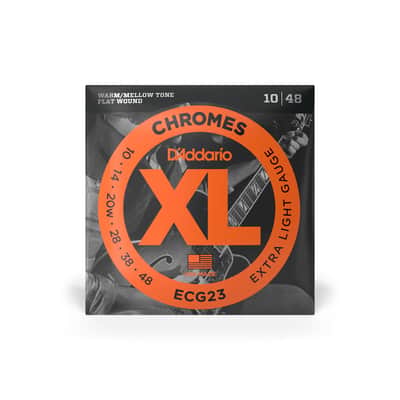 Ecg23 Chromes Flat Wound,Extra Light, 10 48 image 1