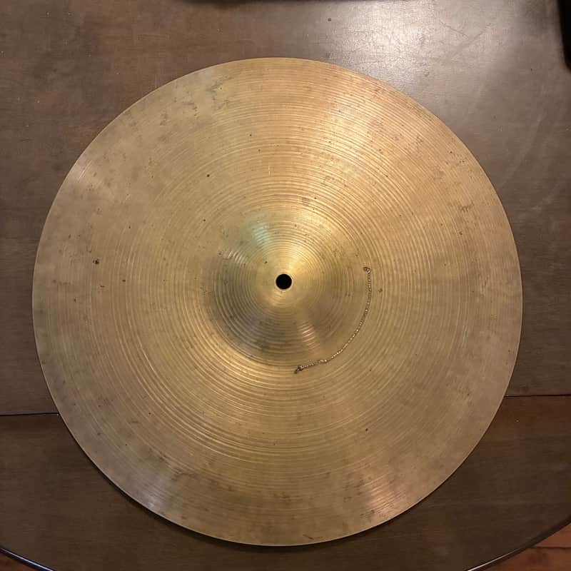Restored Zildjian 18" A. Zildjian '60s Stamp Ride Cymbal 1960s - Traditional image 1